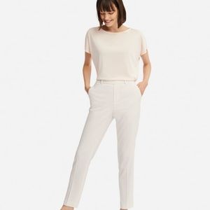 White Uniqlo slacks, Small, tag still on